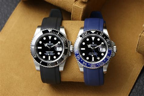 blue rubber strap for rolex submariner|rolex rubber strap with clasp.